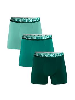 Muchachomalo Solid  Vert Boxer en Coton