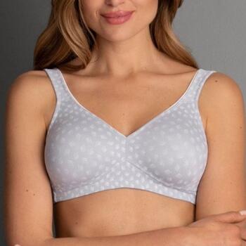 Rosa Faia Twin Art Gris/Bleu Soutien-Gorge sans Armatures en Dentelle