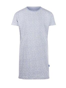 Charlie Choe Fresh Summer Nights Bleu/Blanc Chemise de Nuit