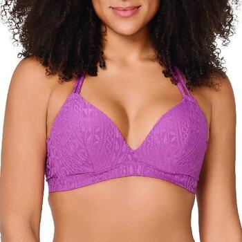 Plage de LingaDore Purple Pulse Violet Haut de Bikini Préformé