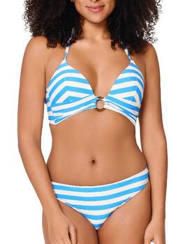 Plage de LingaDore Summer Stripes Blanc/Bleu Set