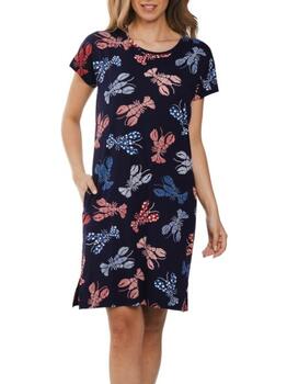 Rebelle Dames Bleu Marine Chemise de Nuit