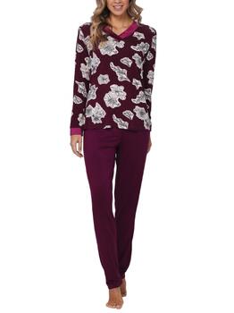 Pastunette Dames Rouge Foncé Pyjama