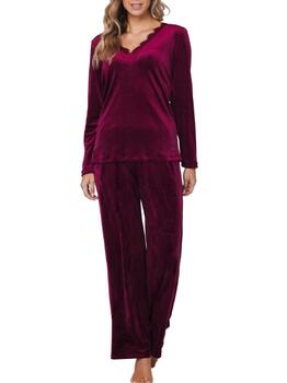 Pastunette Dames Rouge Foncé Pyjama
