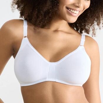 Sloggi Basic+ Blanc Soutien-gorge sans forme