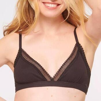 Sloggi GO Ribbed Noir Soutien-gorge sans forme