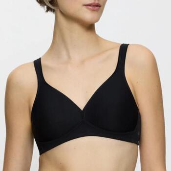 Triomphe Modern Soft+Cotton Noir Soutien-Gorge sans Armatures en Dentelle