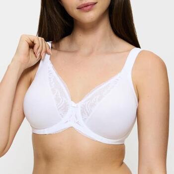 Triomphe Modern Lace+Cotton Blanc Soutien-Gorge Rembourré