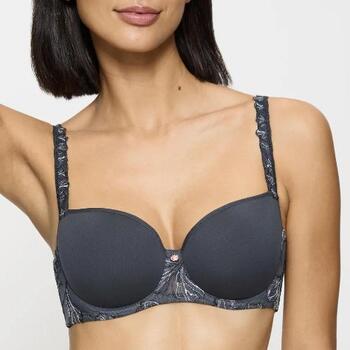 Triomphe Wild Iris Florale Anthracite Soutien-Gorge Rembourré