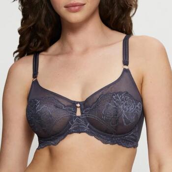 Triomphe Wild Peony Florale Gris Soutien-gorge sans forme