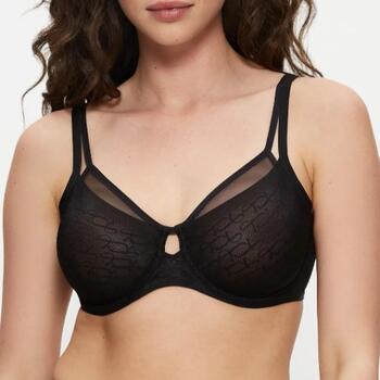 Triomphe Signature Sheer Noir Soutien-gorge sans forme