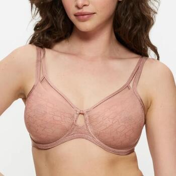 Triomphe Signature Sheer Marron Soutien-Gorge Rembourré