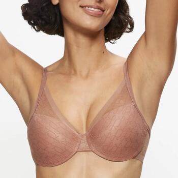 Triomphe Signature Sheer Marron Soutien-Gorge Rembourré
