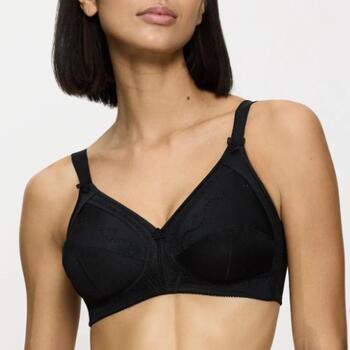 Triomphe Doreen + Cotton 01 Noir Soutien-gorge sans forme