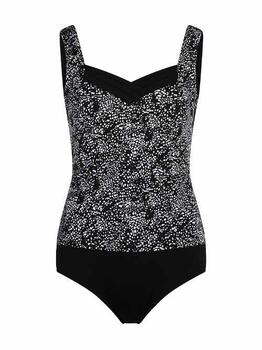 Mila Gestipt Noir/Blanc Maillot de Bain