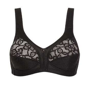 Naturana Heritage Noir Soutien-Gorge sans Armatures en Dentelle
