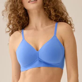 Naturana Side smoother Bleu Soutien-Gorge sans Armatures en Dentelle