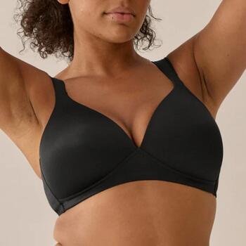 Naturana Everyday Noir Soutien-Gorge sans Armatures en Dentelle