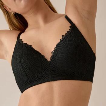 Naturana Everyday Noir Soutien-Gorge sans Armatures en Dentelle