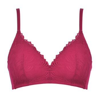 Naturana Everyday Rouge Soutien-Gorge sans Armatures en Dentelle