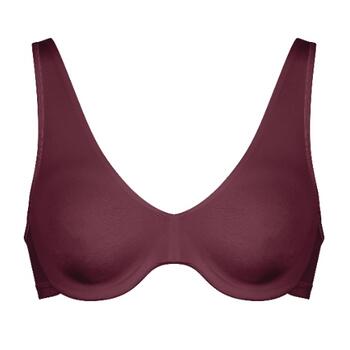 Naturana Everyday Bordeaux Soutien-Gorge sans Armatures en Dentelle
