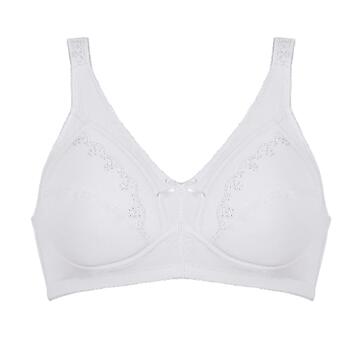 Naturana Heritage Blanc Soutien-Gorge sans Armatures en Dentelle