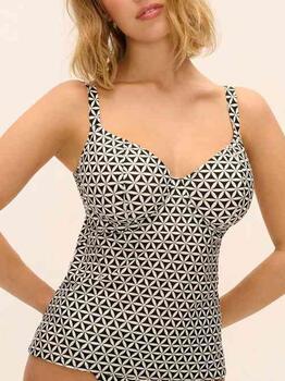 Freya Swim Koh Tao Noir/Blanc Haut de Bikini Préformé