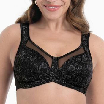 Anita Clara Noir/Gris Soutien-Gorge sans Armatures en Dentelle