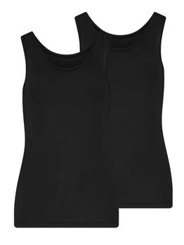 RJ Bodywear Pure Color Extra comfort Noir Chemise pour Femmes