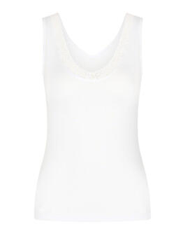 RJ Bodywear Pure Color Blanc Chemise pour Femmes