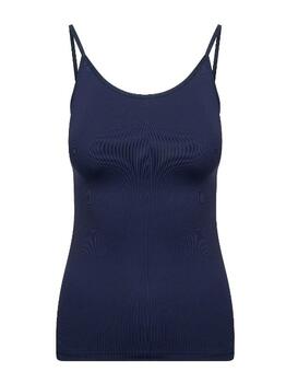 RJ Bodywear Pure Color Bleu Marine Top Spaghetti