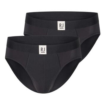 RJ Bodywear Hommes Pure Color  Noir Sport Slip