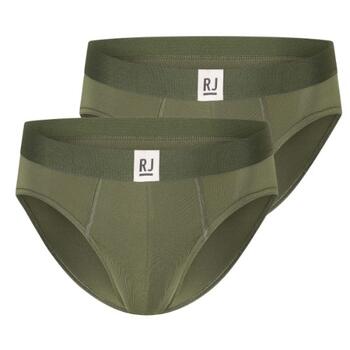 RJ Bodywear Hommes Pure Color  Vert Sport Slip