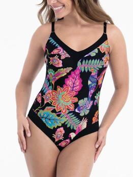 Maillots de bain Rosa Faia Mabela Noir/Print Maillot de Bain