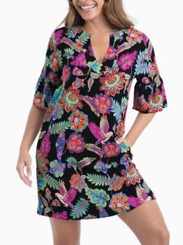 Maillots de bain Rosa Faia Loja Noir/Print Tunique