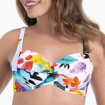 Maillots de bain Anita  Blanc/Print Haut de Bikini Préformé