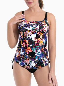 Anita Care Latina Noir/Print Tankini à prothèse