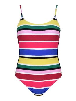 Naturana Badmode Dames Rose/Brun Maillot de Bain