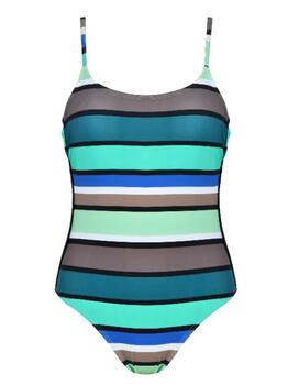 Naturana Badmode Dames Noir/Kaki Maillot de Bain