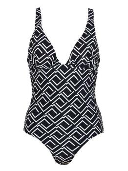 Naturana Badmode Dames Blanc/Rouge Maillot de Bain