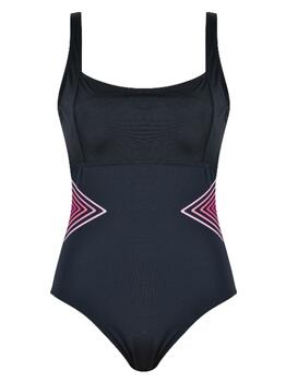 Naturana Badmode Dames Noir/Rose Maillot de Bain