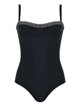 Naturana Badmode Dames Noir/Blanc Maillot de Bain