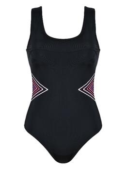 Naturana Badmode Dames Noir/Rose Maillot de Bain