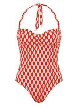 Naturana Badmode  Rouge/Blanc Maillot de Bain