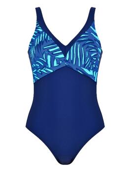 Naturana Badmode Dames Bleu Marine Maillot de Bain