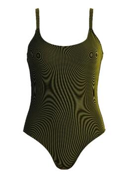 Naturana Badmode Dames Noir/Jaune Maillot de Bain