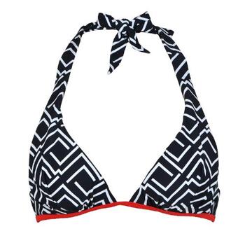 Naturana Badmode Dames Noir/Blanc Haut de Bikini Préformé