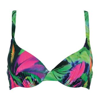 Naturana Badmode Dames Bleu Marine/Rose Haut de Bikini Préformé