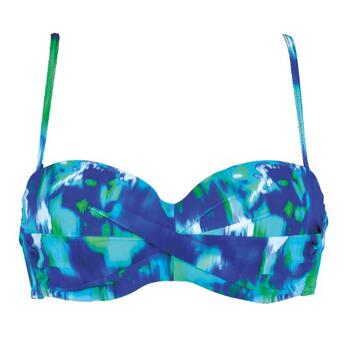 Naturana Badmode Dames Rouge/Rose Haut de Bikini Préformé