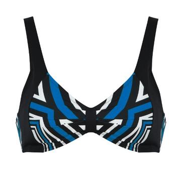 Naturana Badmode  Noir/Multicolore Haut de Bikini Préformé